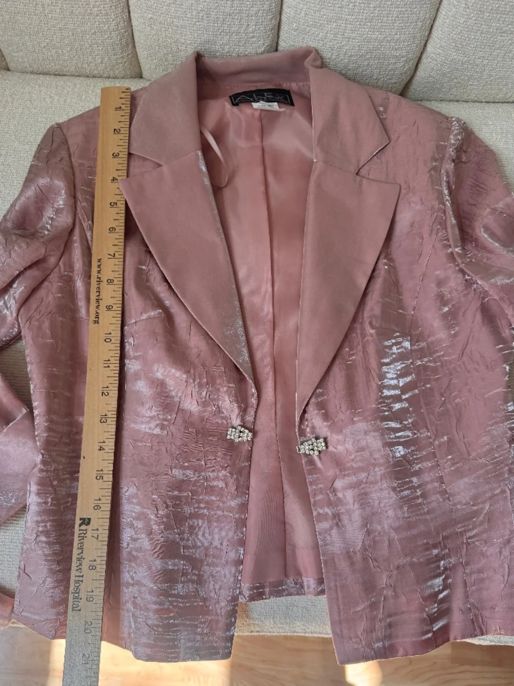 Alex Evenings Size 6 Dusty Rose Formal Gown & Jacket 2 Piece